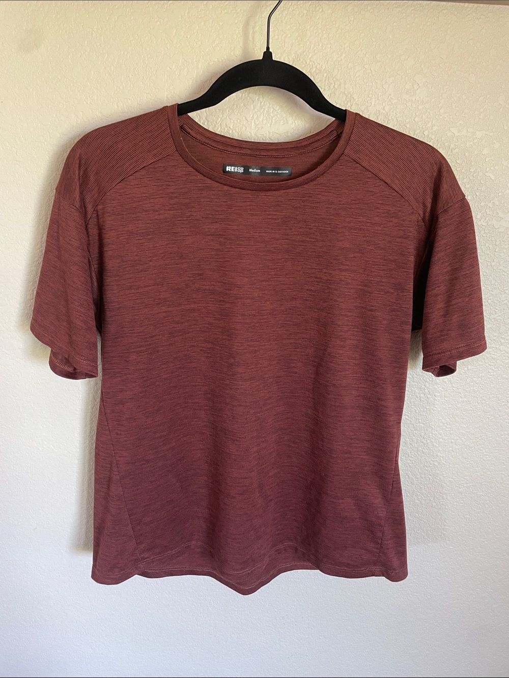REI Co-Op Women’s Heathered Brown Short-Sleeve Tee M Outdoor Hiking Camping